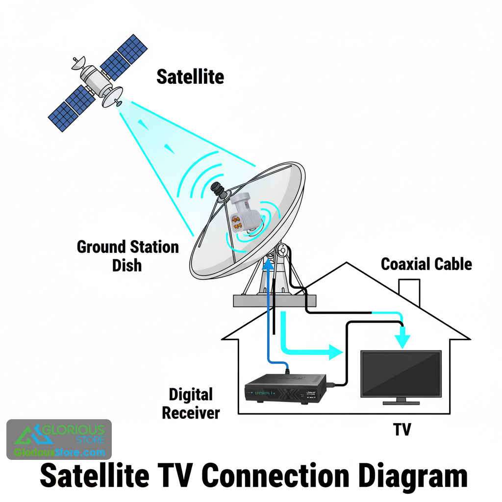Can the satellite dish work without a receiver? Can the satellite dish work without a receiver?