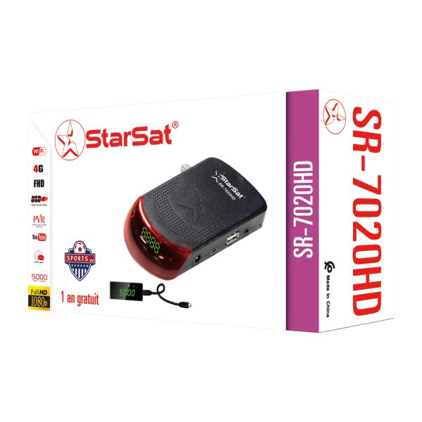 StarSat SR-7020HD Universal Satellite Receiver - DVB-S/S2, Wideband LNB, Multi-Code Rate, Advanced EPG - Image 3