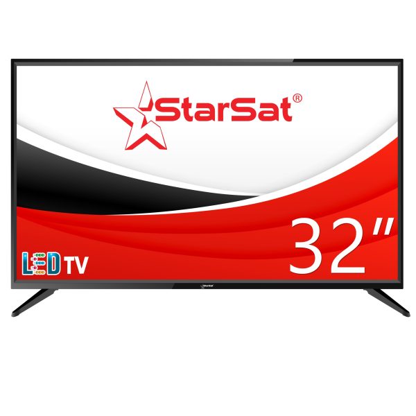 StarSat 32" HD Ready LED TV - Slim Bezel Design, 2xHDMI, 2xUSB, PC Input (4.5kg)
