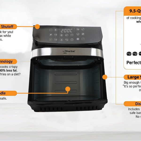 StarSat F900 9.0L Air Fryer - Image 6