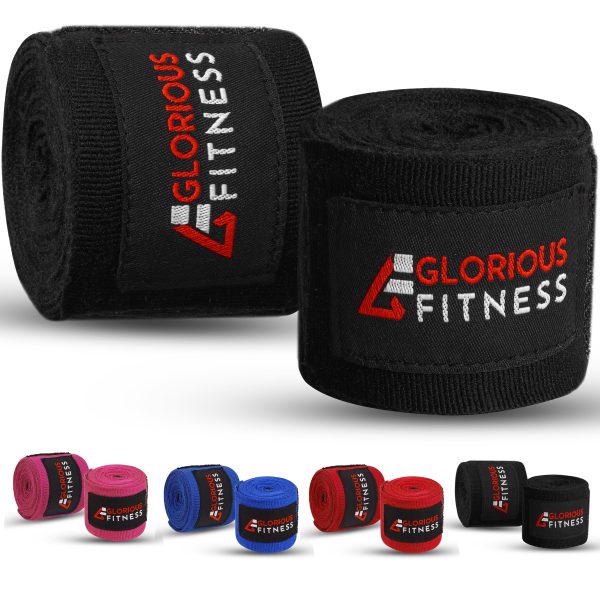 Glorious Hand Wraps for Boxing, MMA, Martial Arts & Gym – 2.5m / 3.5m / 4.5m – Men & Women – Multiple Colors