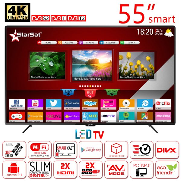 StarSat 55" Full HD Smart LED TV