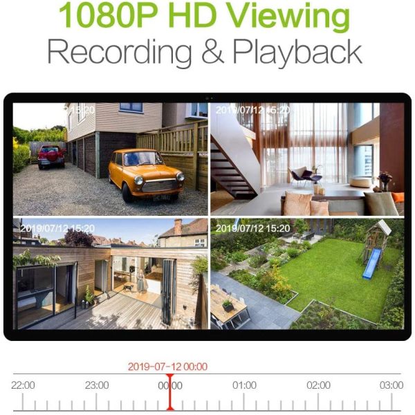 StarSat 8-Channel 1080N AHD CCTV Kit - Plug & Play Security System with Remote Viewing, 8x Cameras + DVR (4TB HDD Support) - Image 7