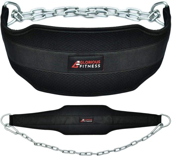 Premium Dipping Belt with Chain for Weightlifting & Bodybuilding – Neoprene Back Support, Adjustable Fit for Pull-Ups, Dips, Chin-Ups & Strength Training - Image 6