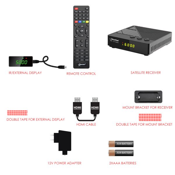 StarSat SR-4088HD Advanced Satellite Receiver - DVB-S/S2, Wideband LNB, Multi-Code Rate Support, EPG - Image 6