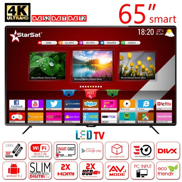 StarSat 65" Full HD Smart LED TV