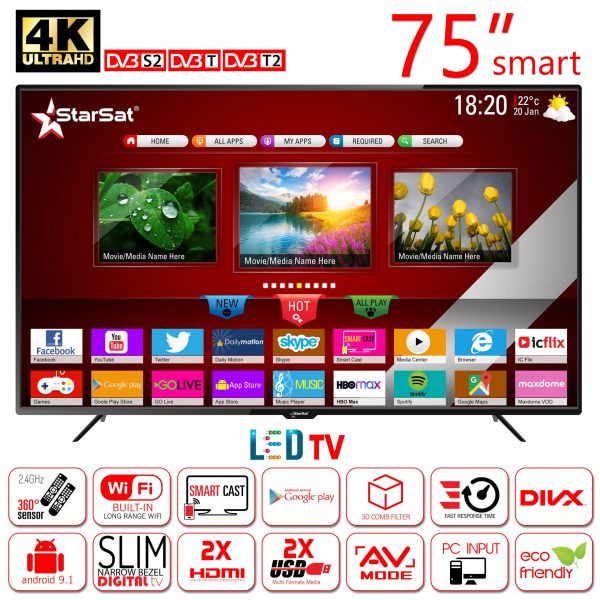 StarSat 75" Full HD Smart LED TV