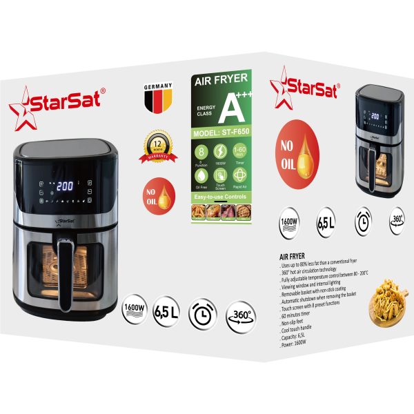 StarSat ST-F650 1600W Air Fryer - Image 3