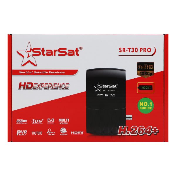StarSat SR-T30 Satellite Receiver - WiFi, 4G, DVB-S2, H.265, 8000 Channels, EPG & USB PVR - Image 3