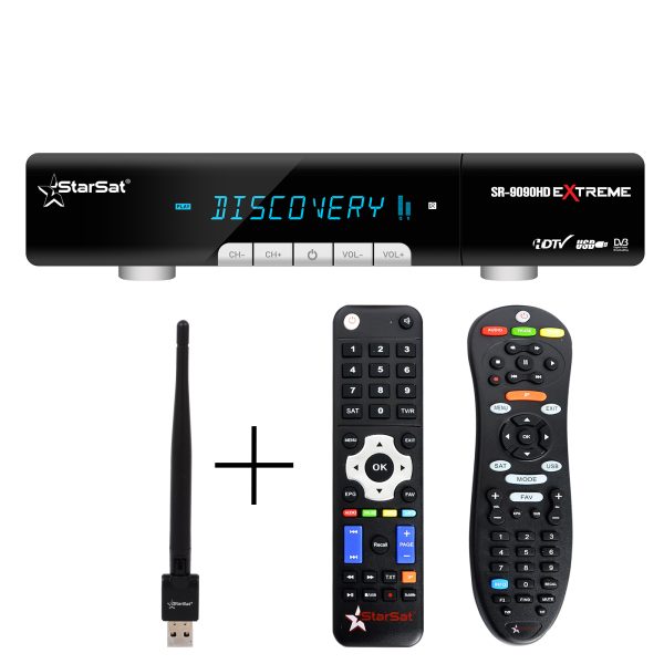 KSA-StarSat SR-9090HD Extreme Satellite Receiver - 4K, WiFi, DVB-S2, H.265, EPG, USB PVR