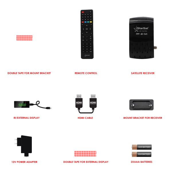 StarSat SR-T30 Satellite Receiver - WiFi, 4G, DVB-S2, H.265, 8000 Channels, EPG & USB PVR - Image 2