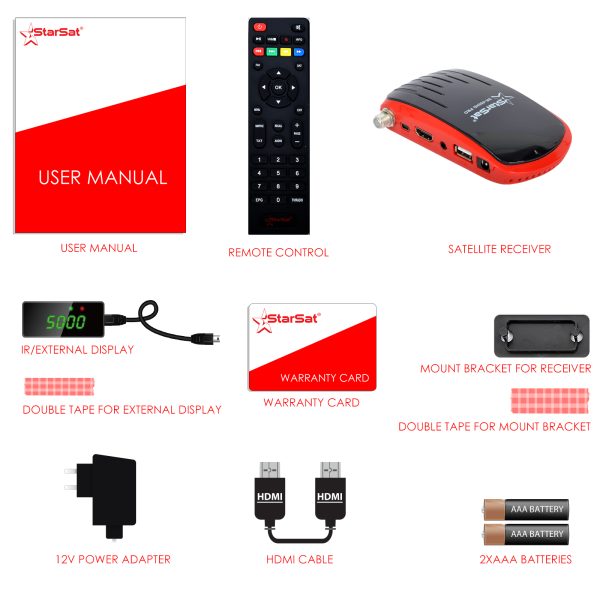 StarSat SR-450HD PRO Full HD Satellite Receiver - DVB-S2, 4G/WiFi, 6000 Channels, YouTube, PVR Support - Image 2