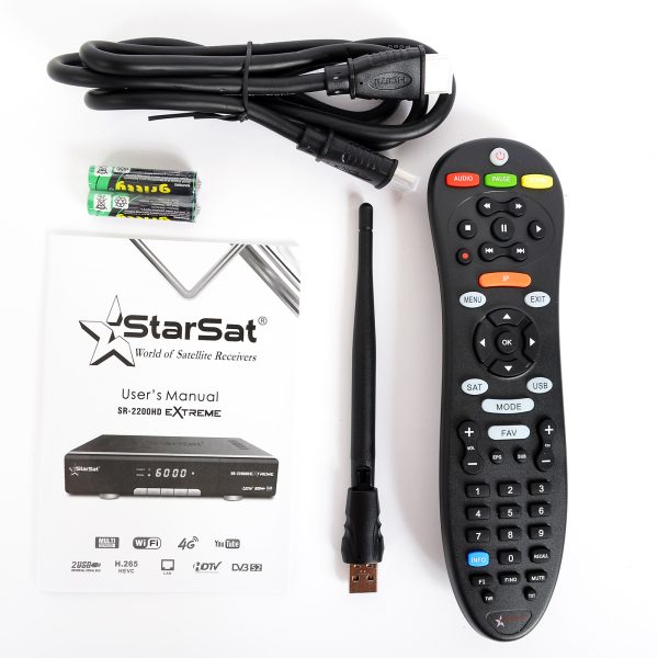 KSA-StarSat SR-2200HD Extreme Satellite Receiver - Full HD 1080p, DVB-S2, WiFi, 4G, PVR Ready, Multi-Stream & EPG - Image 2