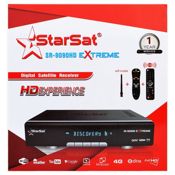 KSA-StarSat SR-9090HD Extreme Satellite Receiver - 4K, WiFi, DVB-S2, H.265, EPG, USB PVR - Image 2