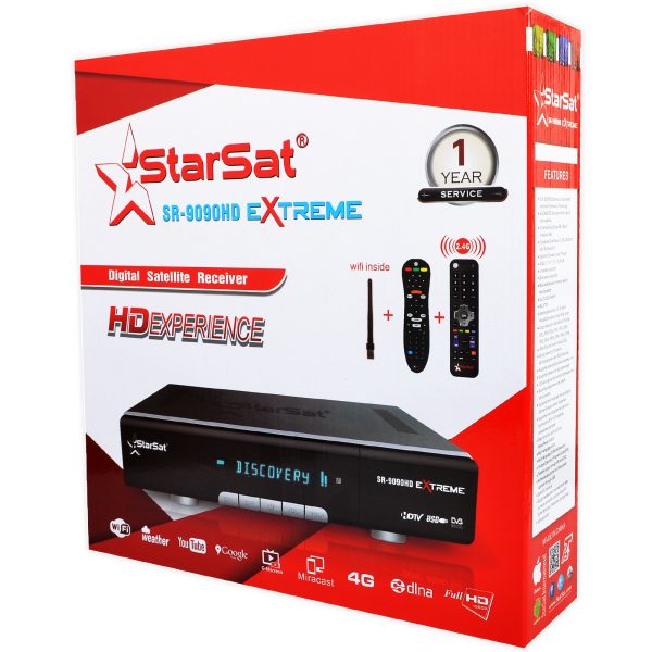 KSA-StarSat SR-9090HD Extreme Satellite Receiver - 4K, WiFi, DVB-S2, H.265, EPG, USB PVR - Image 3
