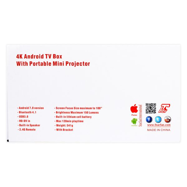 StarSat PRO-100 4K UHD Projector - Image 5