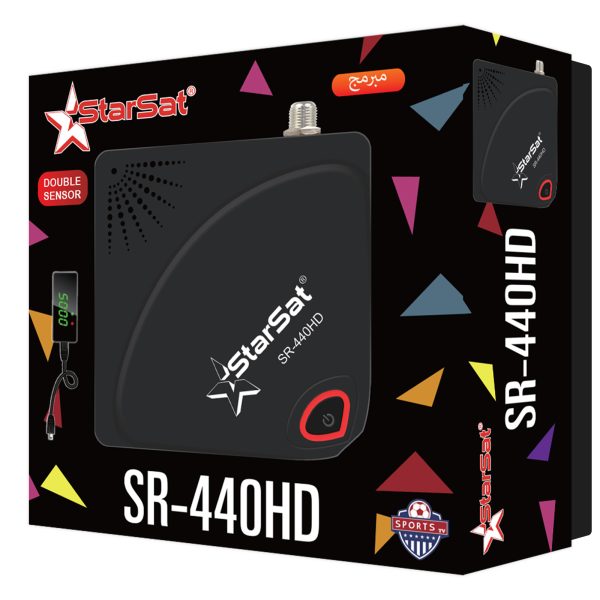 StarSat SR-440HD Black Full HD Satellite Receiver - DVB-S2, 2xUSB, 6000 Channels, PVR, WiFi Support - Image 3