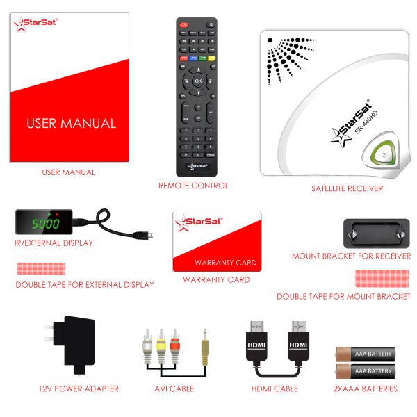 StarSat SR-440HD White Full HD Receiver - Image 2