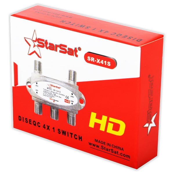 StarSat SR-X41S DiSEqC 2.0 Switch - 4x1 High Isolation, 950-2400MHz, 500mA Power Passing - Image 3
