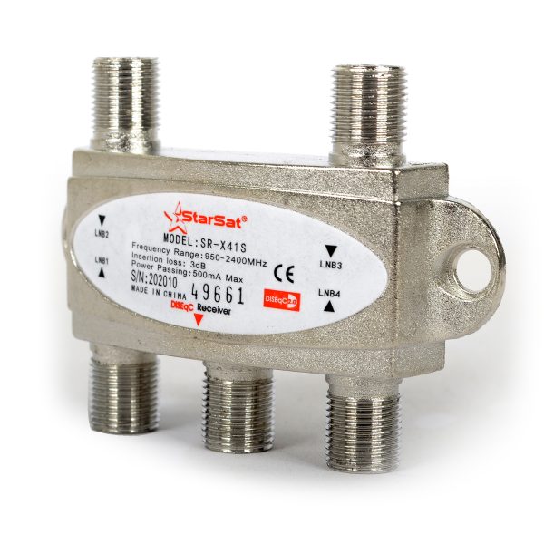 StarSat SR-X41S DiSEqC 2.0 Switch - 4x1 High Isolation, 950-2400MHz, 500mA Power Passing - Image 5