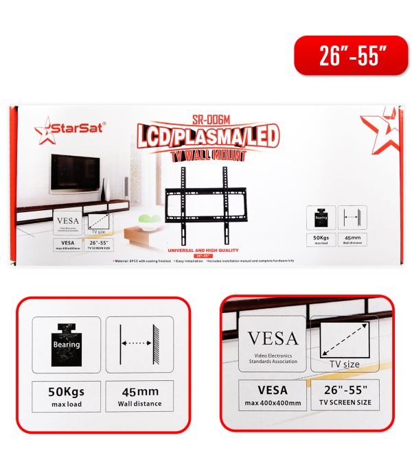 StarSat 006M TV Wall Mount (26"-55")