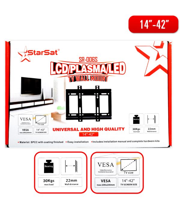 StarSat 006S TV Wall Mount (14"-42")