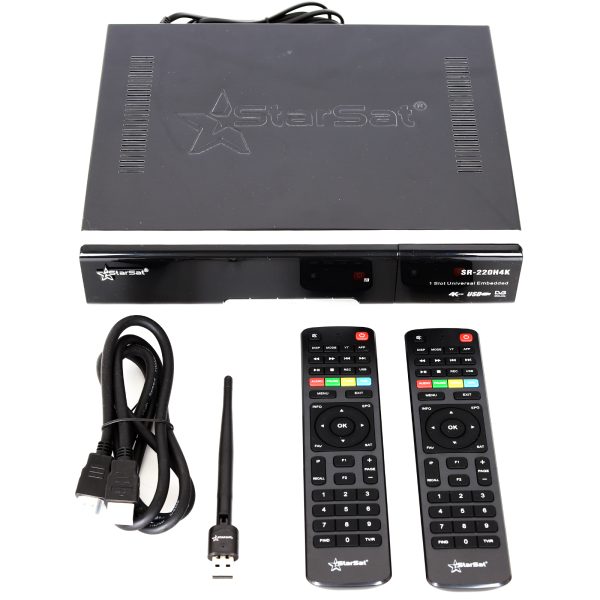KSA-StarSat SR-220H4K 4K Satellite Receiver - DVB-S2, H.265, WiFi, 4G, USB PVR, 8000 Channels, EPG - Image 2