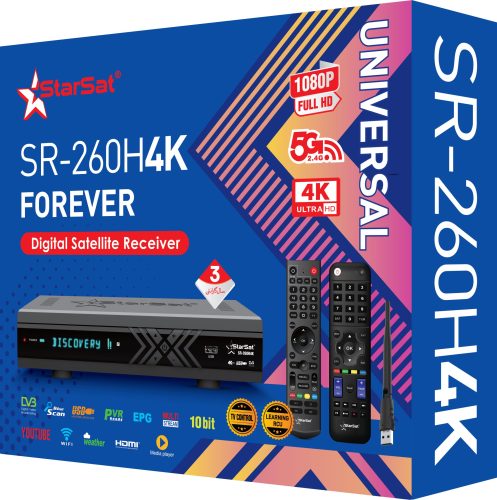StarSat SR-260H4K Receiver | 4K UHD Satellite Receiver with WiFi & Media Features photo review