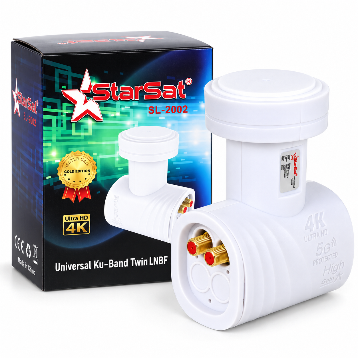StarSat SL-2002 Universal Ku-Band Twin LNB StarSat SL-2002 Universal Ku-Band Twin LNB